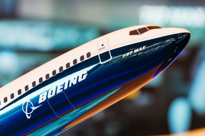 model of Boeing aircraft 737 max